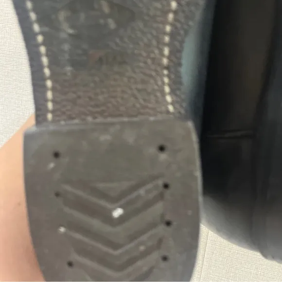 Eddie Bauer Good year Men's Cowboy Boots Brown 9.5 D Black Leather