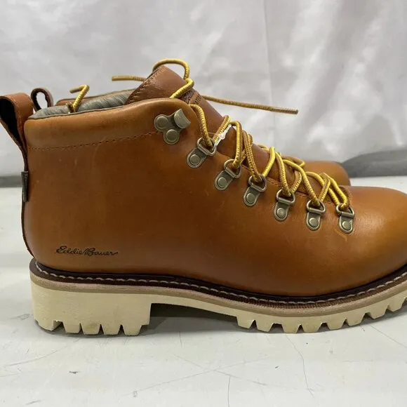 Eddie Bauer Women’s K-6 Waterproof Hiking Boots Paprika Size 8.5 Leather Trail