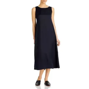 Eileen Fisher Ballet Neck Sleeveless Dress Black Size XXS 2XS NEW