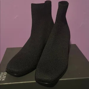 Eileen Fisher Paron Black Stretch Ankle Boot