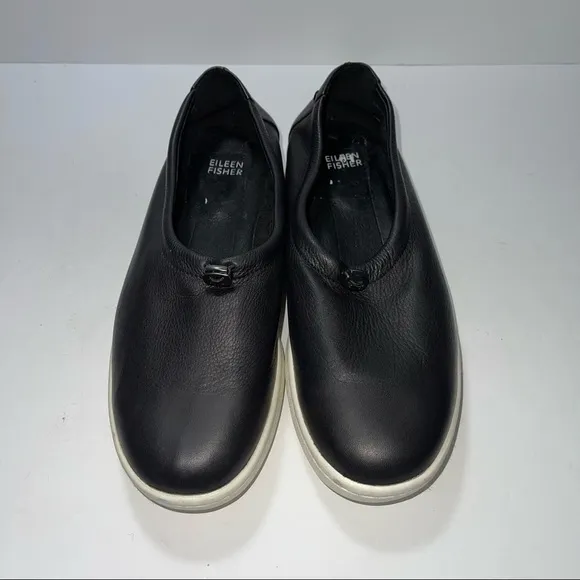 Eileen Fisher Sydney Slip On Leather Woman Shoes Size 8