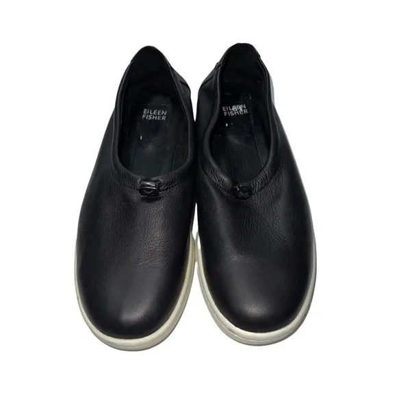 Eileen Fisher Sydney Slip On Leather Woman Shoes Size 8