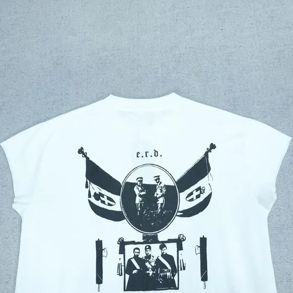 Enfants Riches White Boat Pattern Short Sleeves