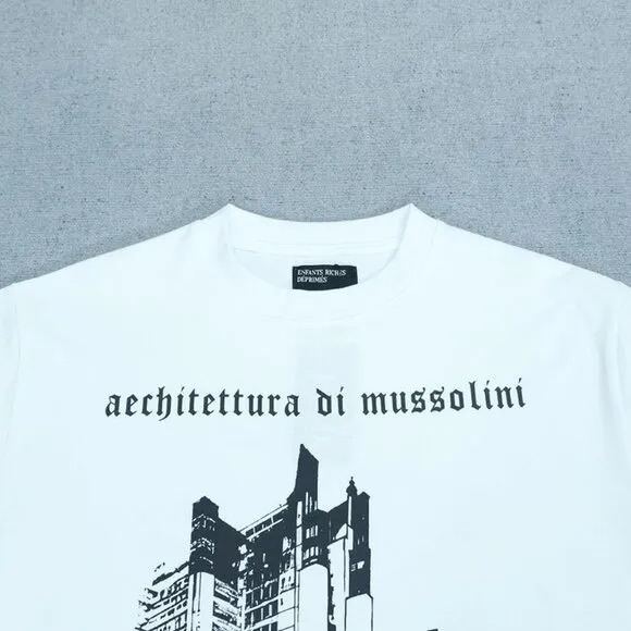 Enfants Riches White Boat Pattern Short Sleeves
