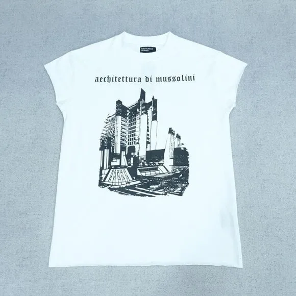 Enfants Riches White Boat Pattern Short Sleeves