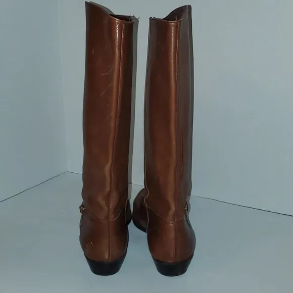 Etienne Aguilar Brown Leather Boots Size 9.5