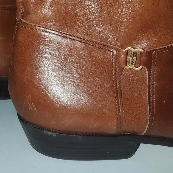 Etienne Aguilar Brown Leather Boots Size 9.5