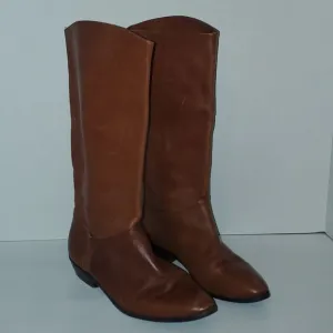 Etienne Aguilar Brown Leather Boots Size 9.5