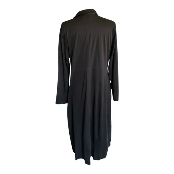 Everlane  Black Luxe Cotton Shirtdress (Size XL) - Excellent Condition