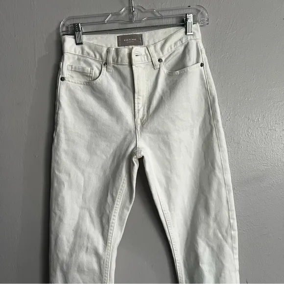 Everlane High Rise Skinny White Ankle Jeans Size 25