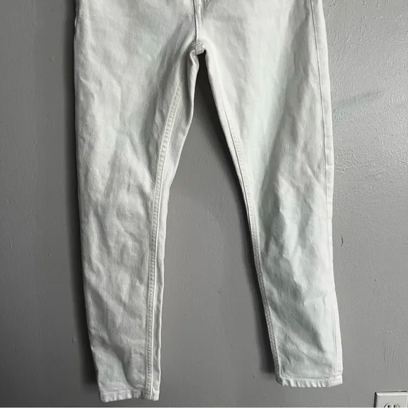 Everlane High Rise Skinny White Ankle Jeans Size 25