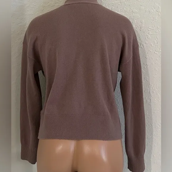 Everlane The Cashmere Cropped Cardigan in Sand Dune NWOT