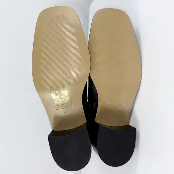 Everlane Women's The City Leather Boots Size 10 Black Square Toe