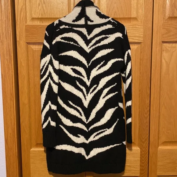Express wool blend long line open cardigan New size small