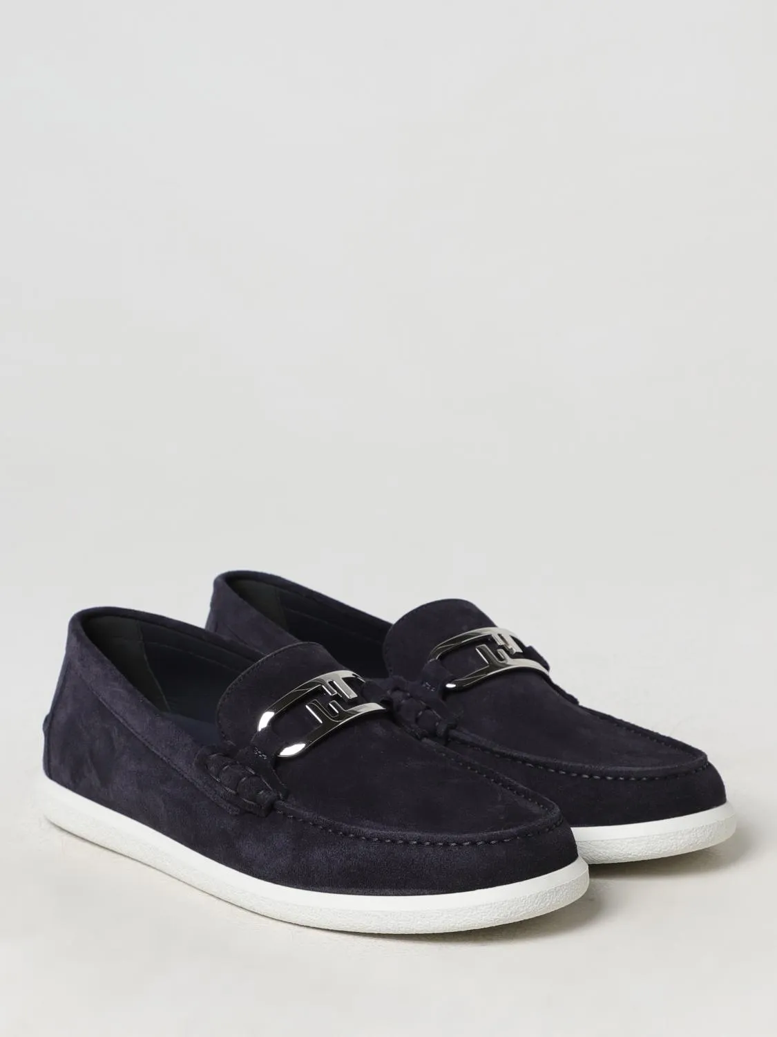 Fendi Loafers Men Blue
