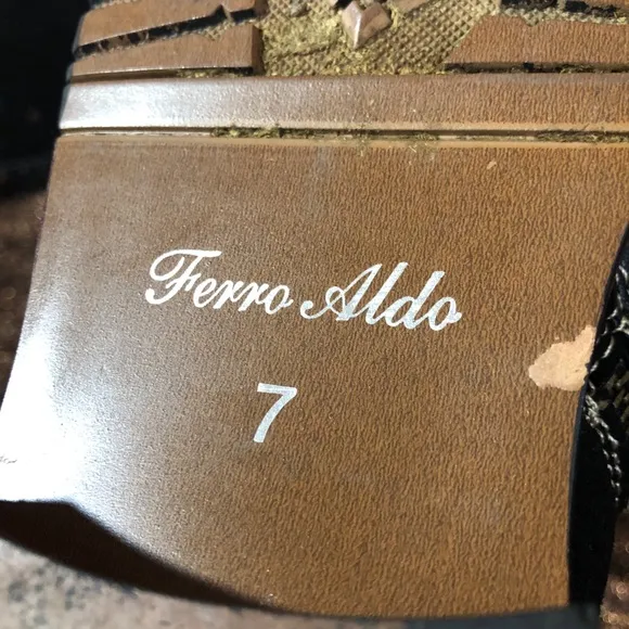 Ferro Aldo Stylish Black Leather Men's Boots