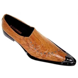 Fiesso by Aerelio Garcia Pointed Toe Metal Tip Leather Shoes Sz 10