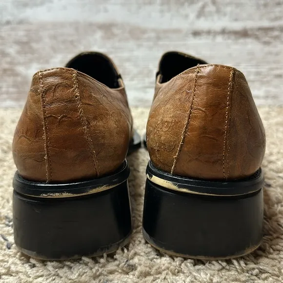 Fiesso by Aerelio Garcia Pointed Toe Metal Tip Leather Shoes Sz 10