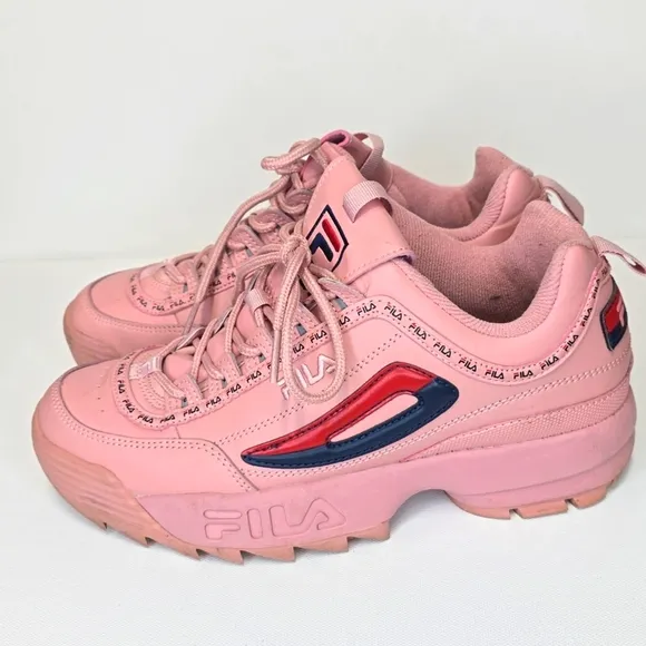 Fila Disruptor 2 Pink Sneakers with Chunky Sole