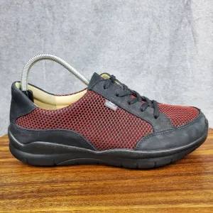 Finn Comfort Maracay Shoes Womens 8.5 US 6.5 UK Wide Black Leather Mesh Sneakers