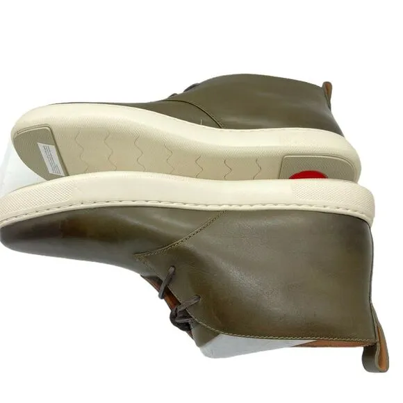 Fitflop Men's Zackery AA9-779 Forest Green Leather Lace Up Chukka Boots size 9