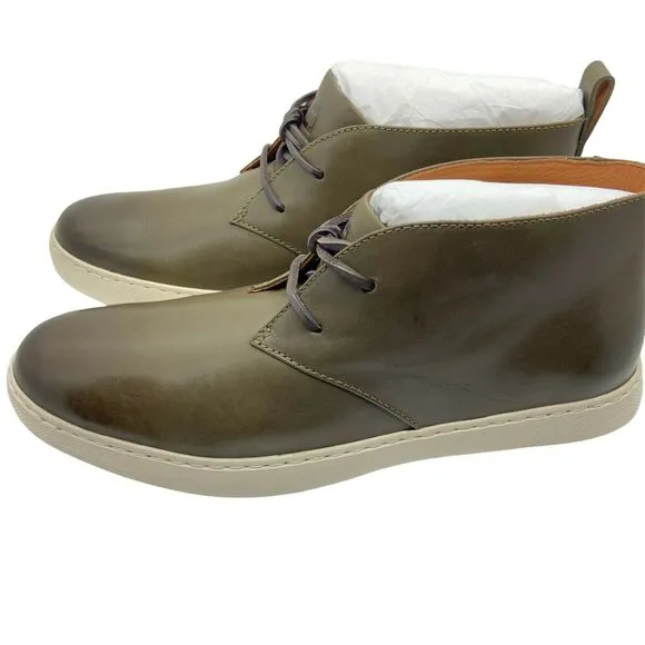 Fitflop Men's Zackery AA9-779 Forest Green Leather Lace Up Chukka Boots size 9