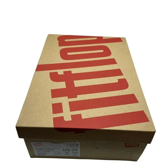 Fitflop Men's Zackery AA9-779 Forest Green Leather Lace Up Chukka Boots size 9