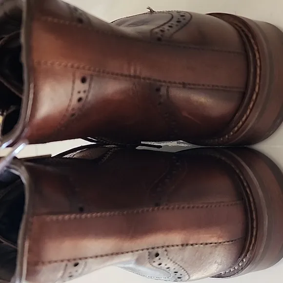 Flag Ltd Nappa Glove made in Brazil brown leather mens boots sz 10.5