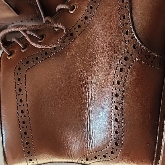 Flag Ltd Nappa Glove made in Brazil brown leather mens boots sz 10.5