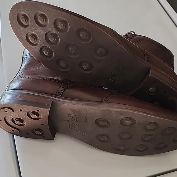 Flag Ltd Nappa Glove made in Brazil brown leather mens boots sz 10.5