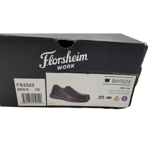 Florsheim Work Bayside Steel Toe Slip-On Size 7