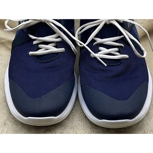 FootJoy FJ Flex Men Size 11.5 M Navy Blue Mesh/White Spikeless Golf Shoes 56102
