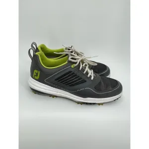 Footjoy Fury Leather/Mesh Gray Lime White Men's‎ Golf Shoes Sz 8.5 Style # 51102