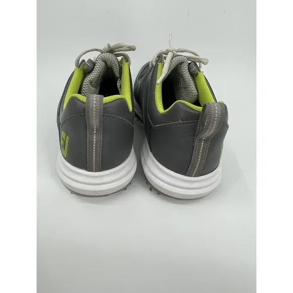 Footjoy Fury Leather/Mesh Gray Lime White Men's‎ Golf Shoes Sz 8.5 Style # 51102