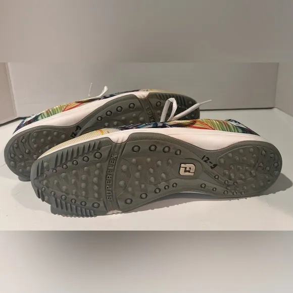 Footjoy Leisure Spikeless Floral Tropical Design Lace Up Women’s Golf‎ Shoes 7.5