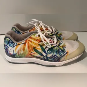 Footjoy Leisure Spikeless Floral Tropical Design Lace Up Women’s Golf‎ Shoes 7.5