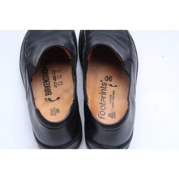 Footprints By Birkenstock Slip On Loafers Shoes Leather Women's  Eur 36
