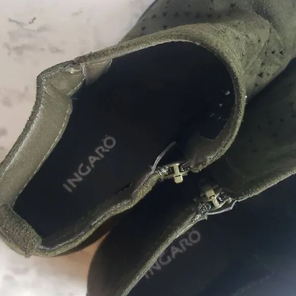 Forest Green Ingaro Shoes Size 8