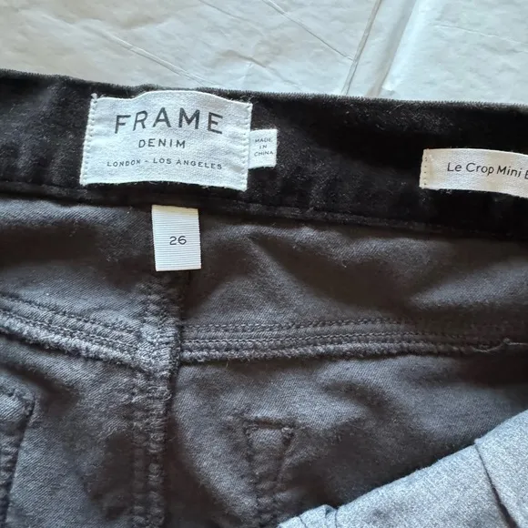 Frame Le Crop Mini Boot Corduroy 26