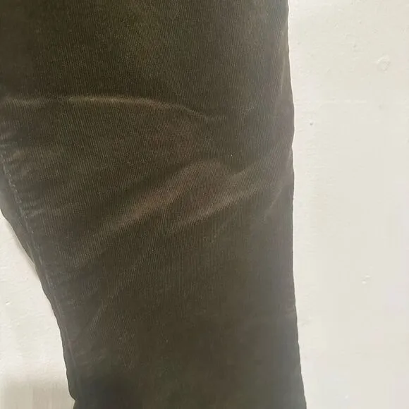FRAME LE CROP MINI BOOT CORDUROY Size 29 Dark Olive