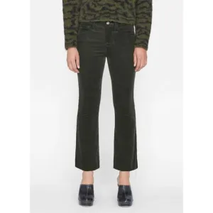 FRAME LE CROP MINI BOOT CORDUROY Size 29 Dark Olive