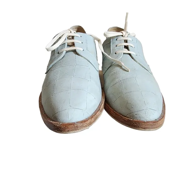 Freda Salvador Leather Wit D'Orsay Oxford Lace-Up Rare Color