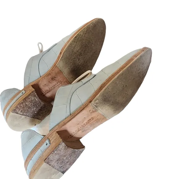 Freda Salvador Leather Wit D'Orsay Oxford Lace-Up Rare Color
