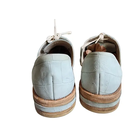Freda Salvador Leather Wit D'Orsay Oxford Lace-Up Rare Color