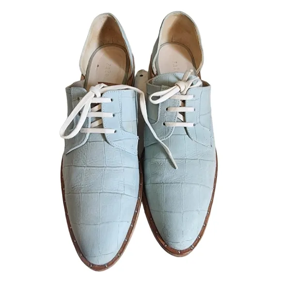 Freda Salvador Leather Wit D'Orsay Oxford Lace-Up Rare Color
