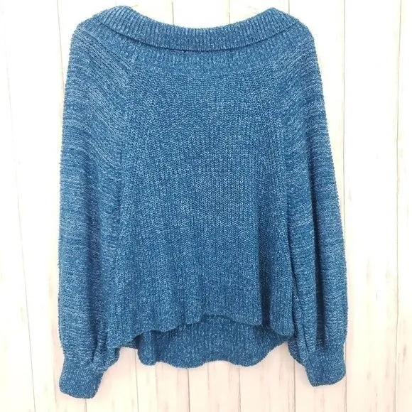 Free People Edessa in Blue Sweater Size Medium