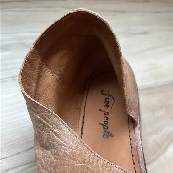 FREE PEOPLE Leather Mont Blanc Tan/Beige Wrap SANDALS/SHOE...Sz 38 1/2