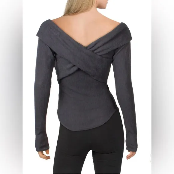 FREE PEOPLE Marley Long Sleeve Sweater Thermal Top in Warmstone Sz XS NWT
