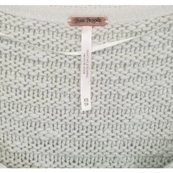 Free People NWT Menace Pullover Tunic Sweater in Moss Mint Green Womens Size XS