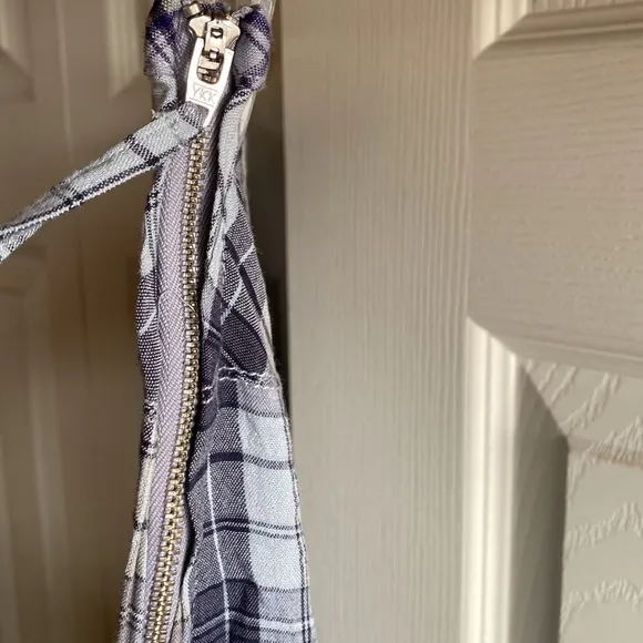 Free People NWT Whitestone Boho Plaid Midi Skirt size 6